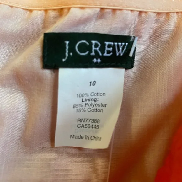 J Crew Coral Strapless Dress NWT - Picture 5 of 9